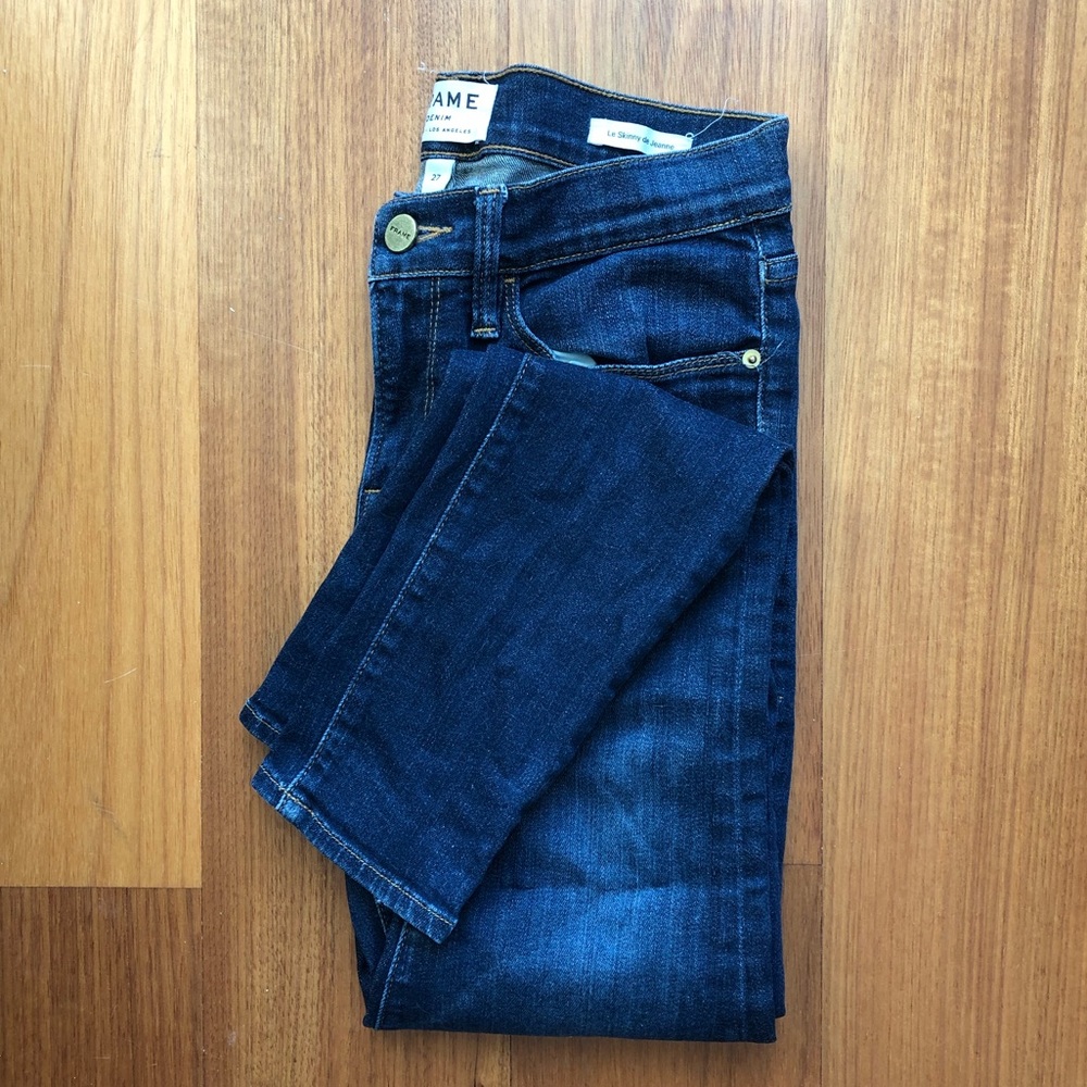 FRAME DENIM Le Skinny de Jeanne medium clean wash